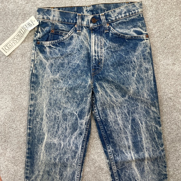 Levi's 509 RARE USA Made DeadStock New White-Washed Orange Tag Punk Vintage - Picture 5 of 8